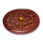 Incense Holder Ash Catcher Round Sheesham Wood